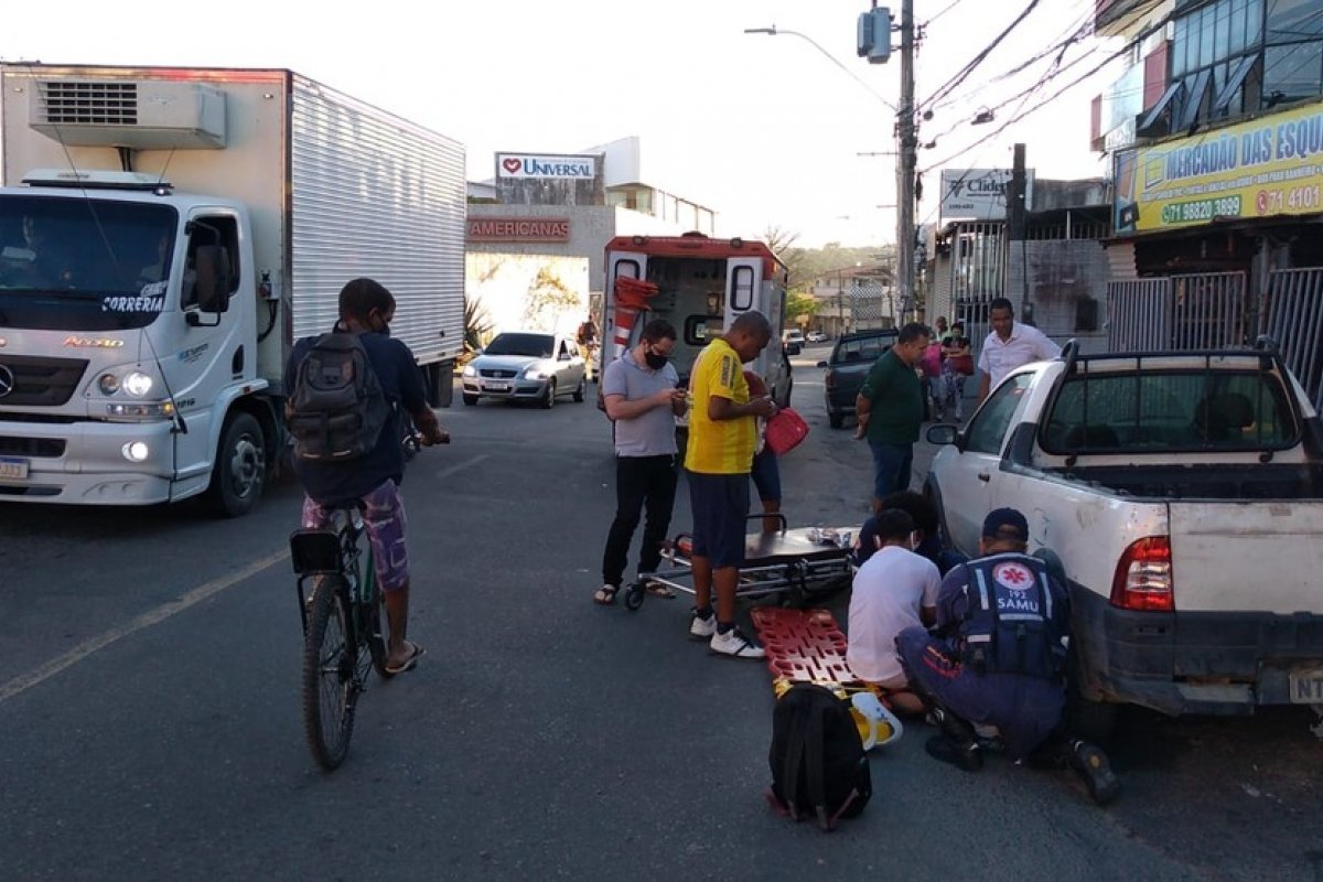 Homem fica gravemente ferido após ser atropelado em Pirajá