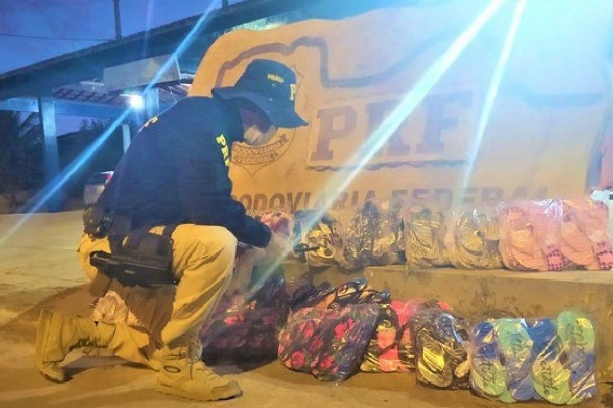 PRF apreende mais de 300 pares de calçados falsificados na Bahia