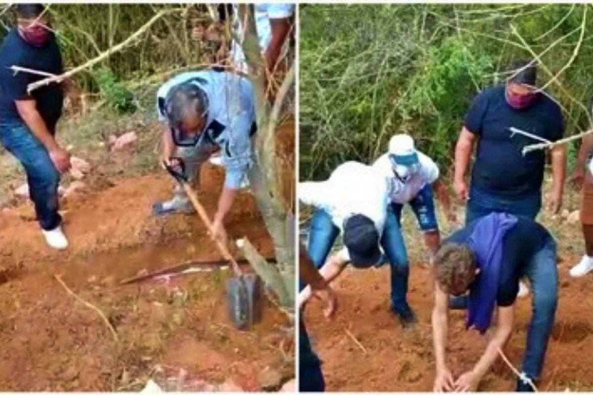 Idosa é sepultada pela família por falta de apoio da prefeitura
