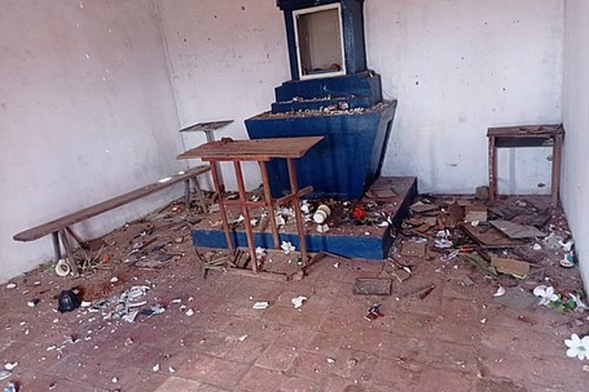 Capela do filme Central do Brasil, na Bahia, é invadida e tem peças destruídas