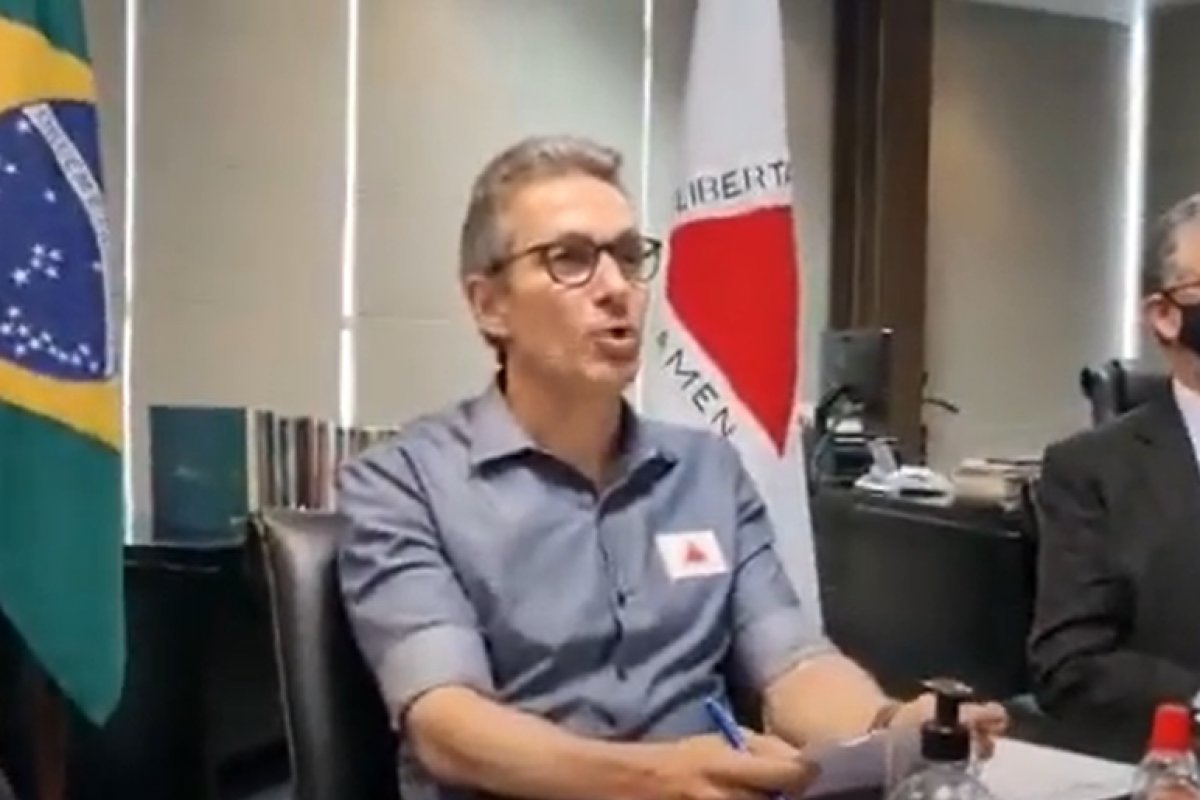Vídeo: governador de MG questiona 'troca de pedras' entre os Poderes e pede diálogo