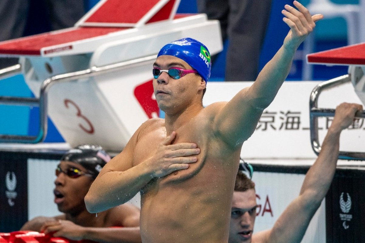 Gabriel Bandeira conquista 1º ouro do Brasil nas Paralimpíadas de Tóquio