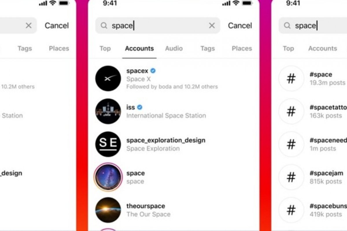 Instagram testa novo sistema de busca de fotos e vídeos