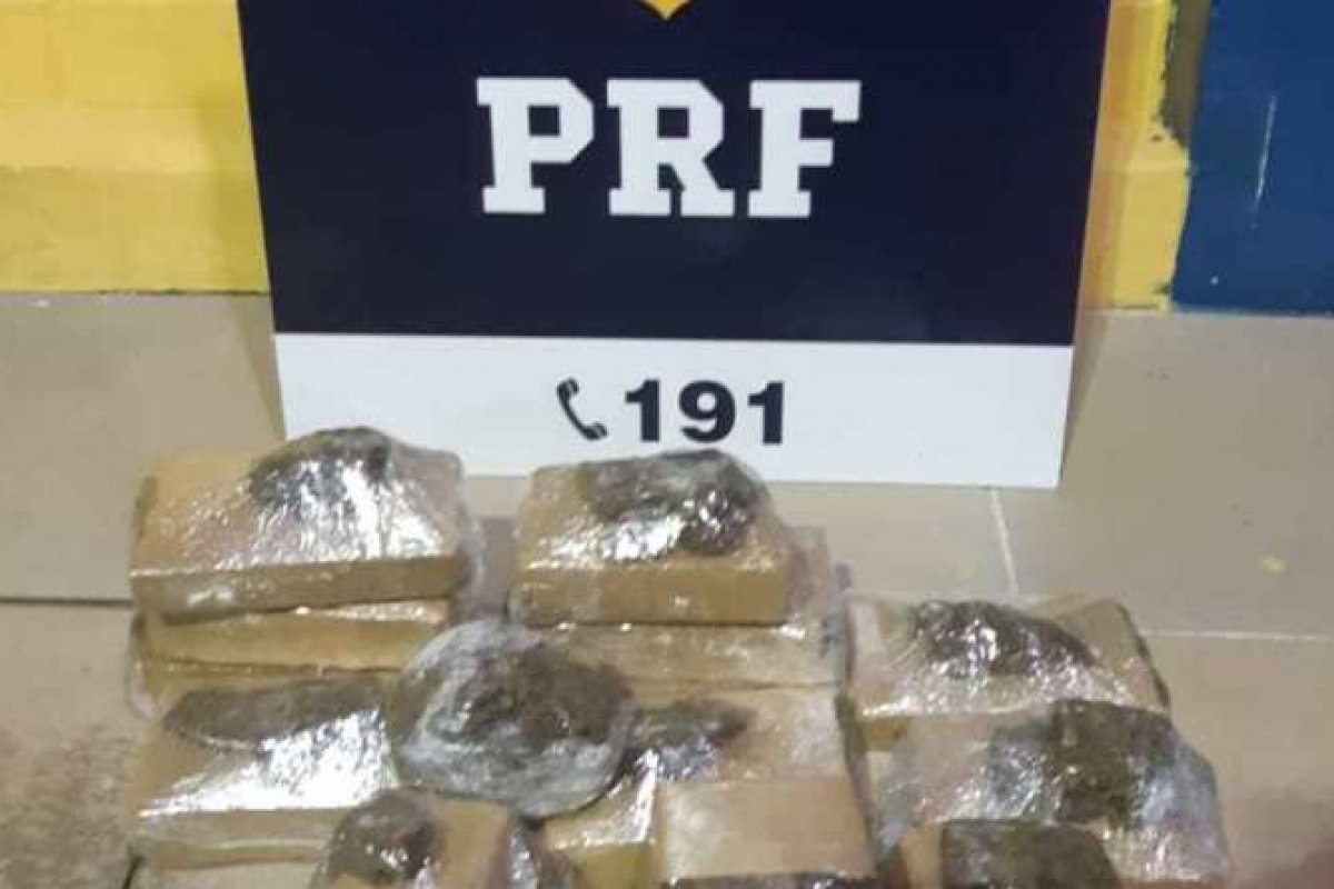 Grupo é flagrado com mais de dez tabletes de maconha na BR 242