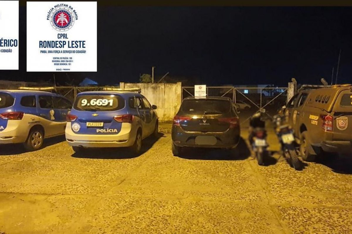 Operação policial prende quatro veículos roubados em Feira de Santana