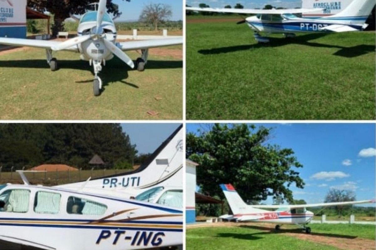 Grupo faz 'arrastão' em aeroporto no oeste de Minas Gerais e foge com aviões