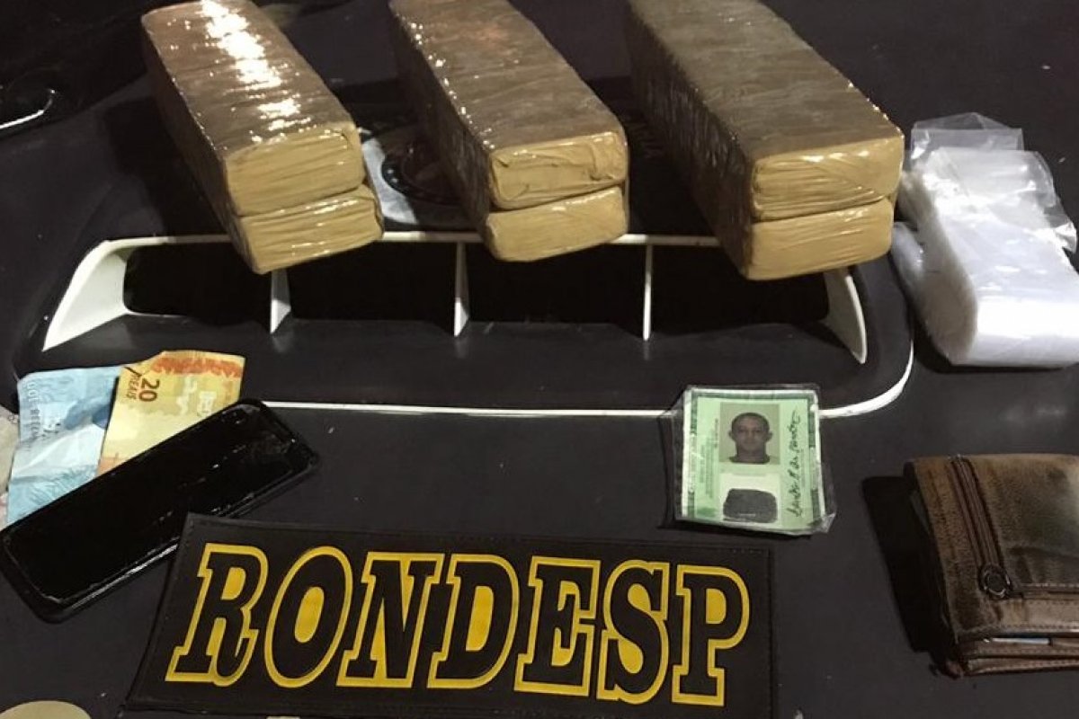 Homem é preso com drogas em Engenho Velho de Brotas