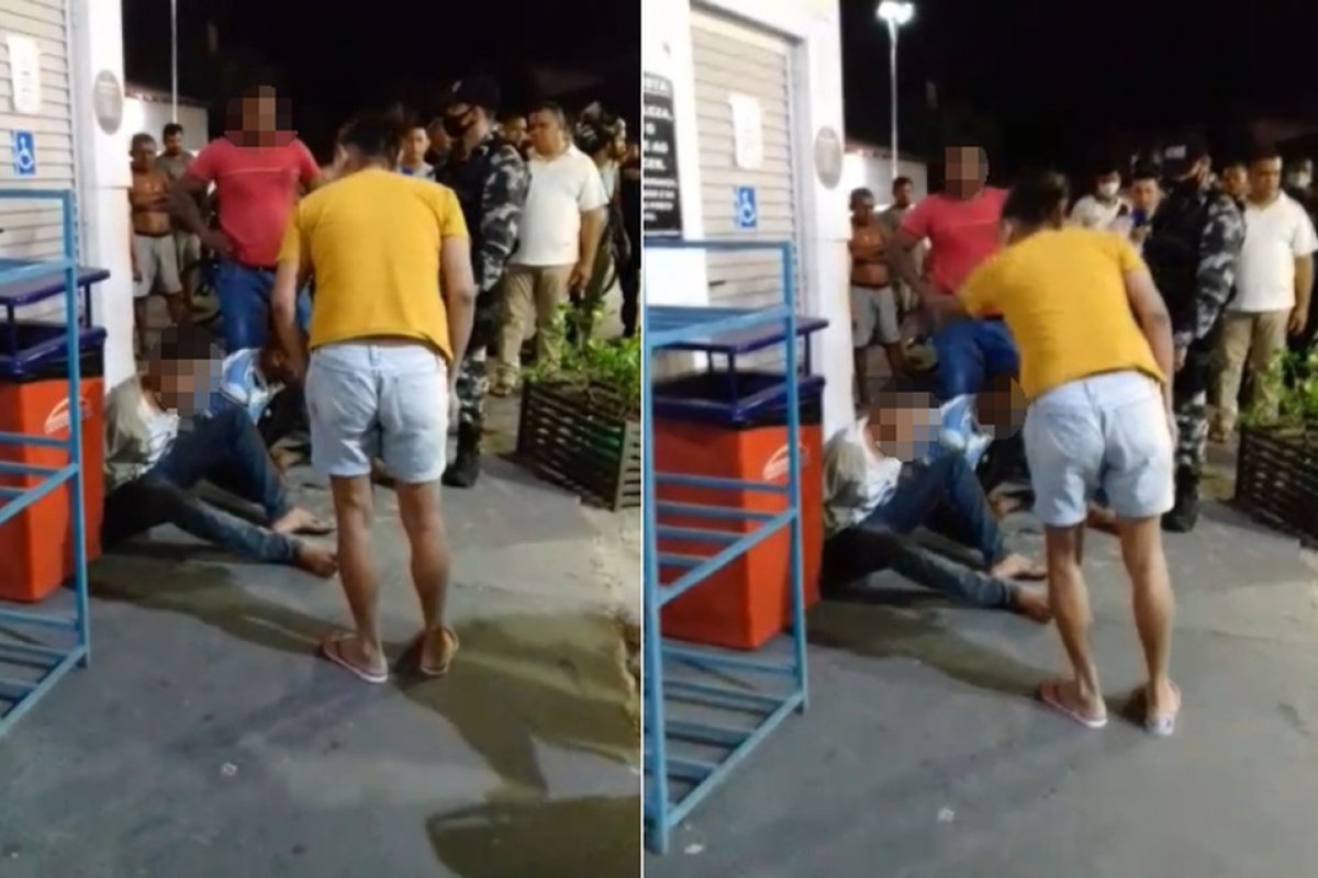 'Tá satisfeito agora? O que te falta em casa?' diz mãe que se revolta ao ver filho preso e algemado