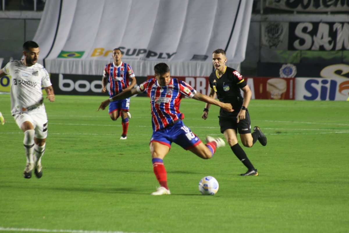 Bahia arranca empate com o Santos fora de casa e fica um ponto acima do Z-4 