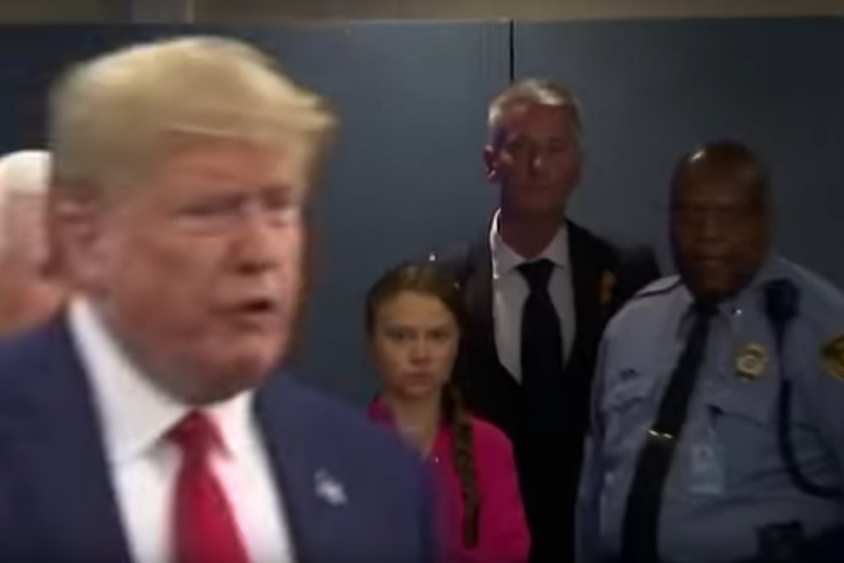 Trump sobre Greta: “Ela parece uma menina muito feliz com um futuro maravilhoso”