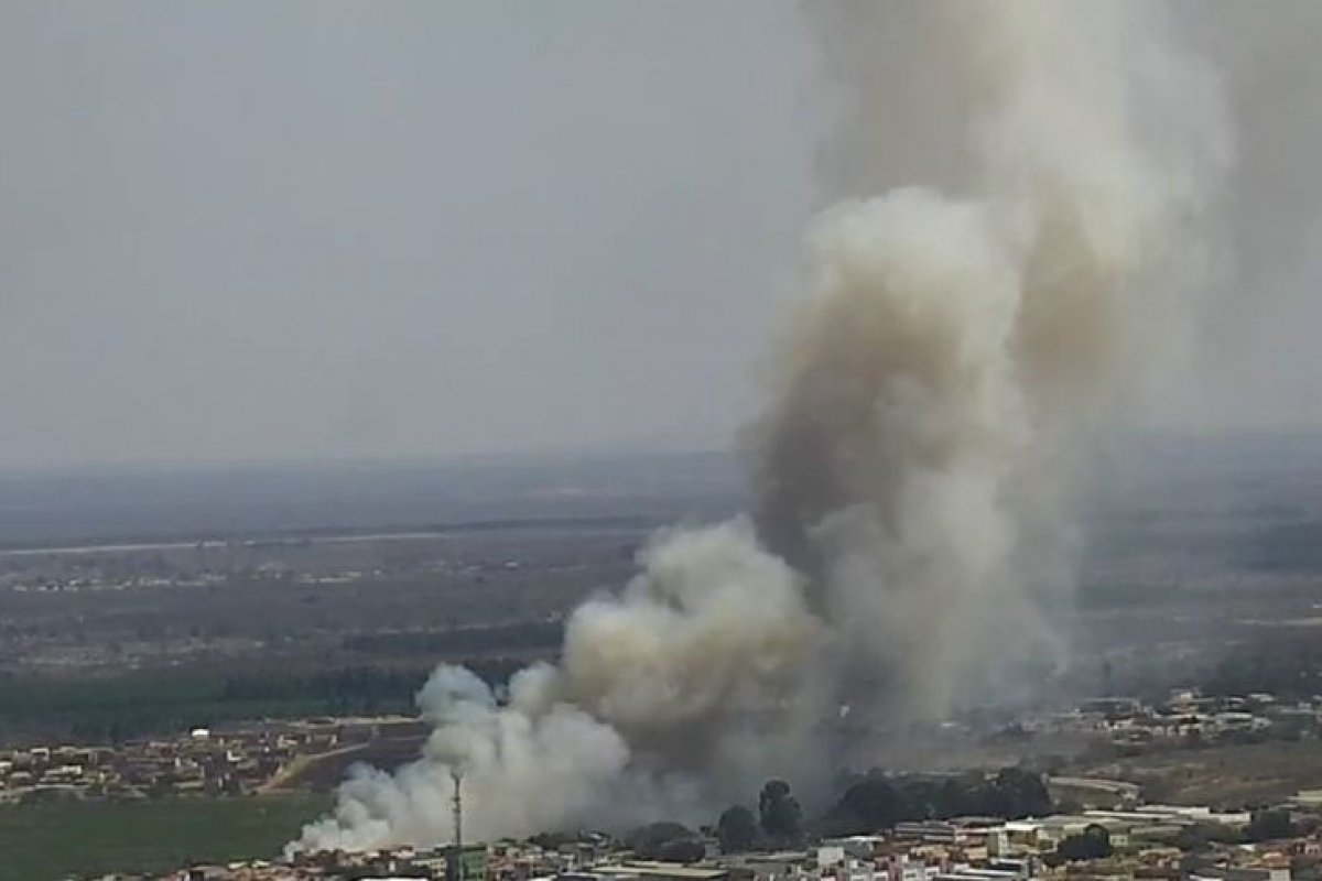 Incêndio atinge área de proteção ambiental de parque em Vitória da Conquista