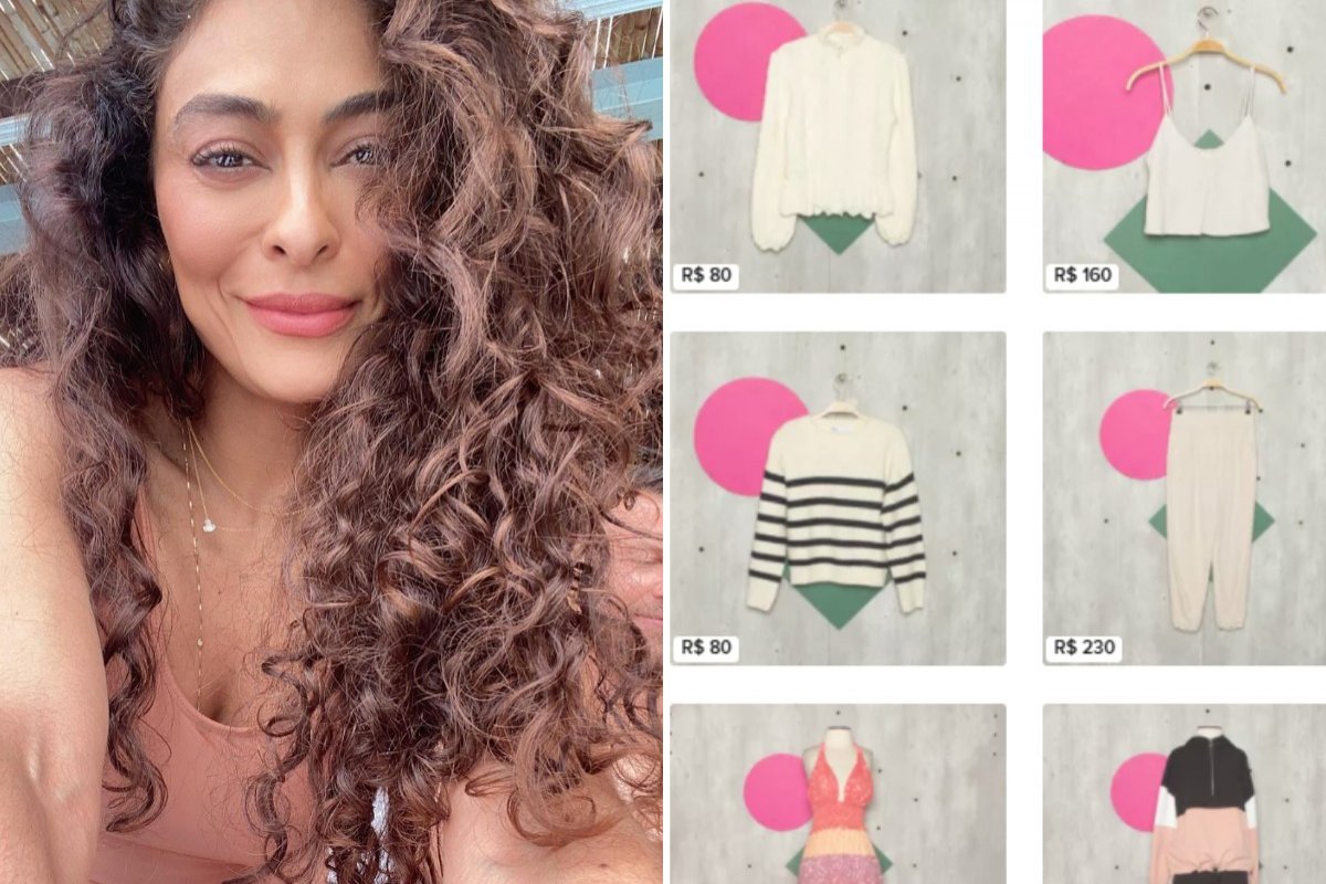 Juliana Paes resolve colocar roupas à venda na internet a partir de R$ 50