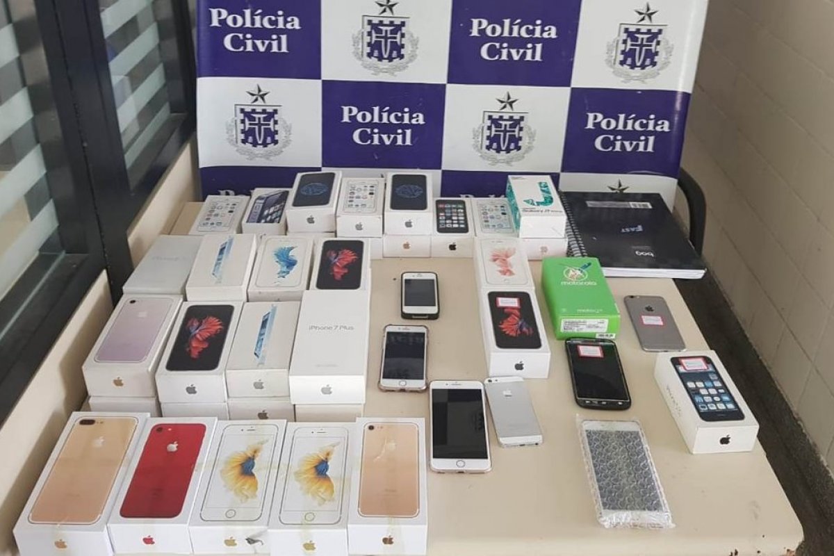 Três homens são presos por venderem celulares roubados no norte da BA