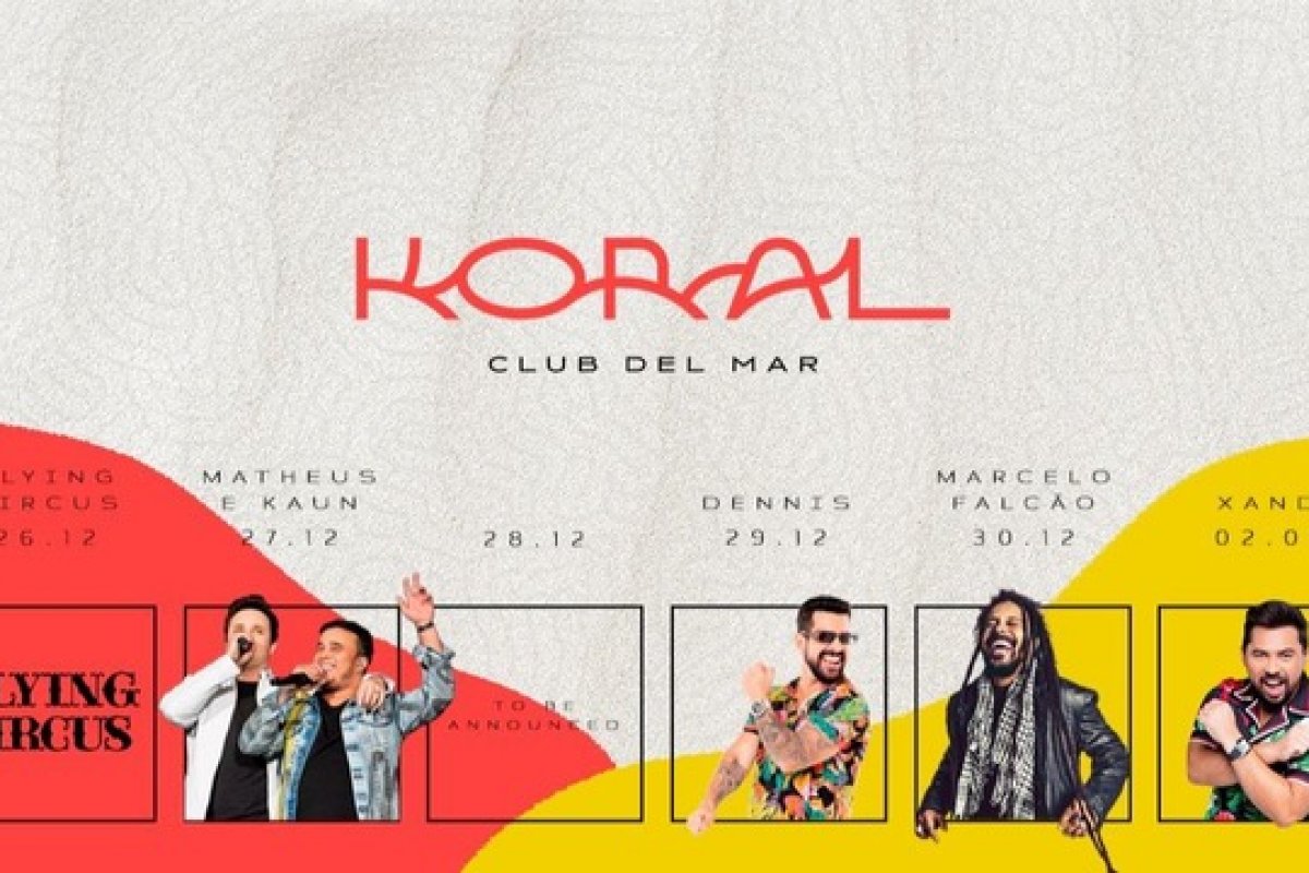 Dennis DJ, Marcelo Falcão, Matheus e Kauan e Xand Avião prometem animar réveillon na Praia do Patacho