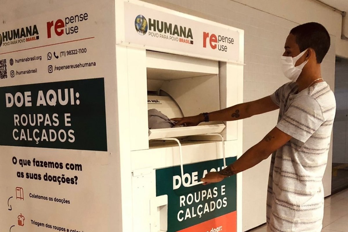 Corrente do bem! Economia circular: Salvador tem coletores de roupas usadas