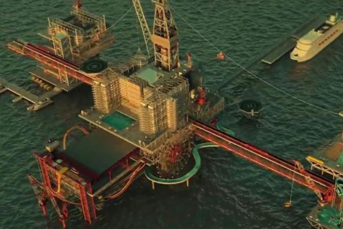 Vídeo: Arábia Saudita cria parque de diversões em plataforma de petróleo