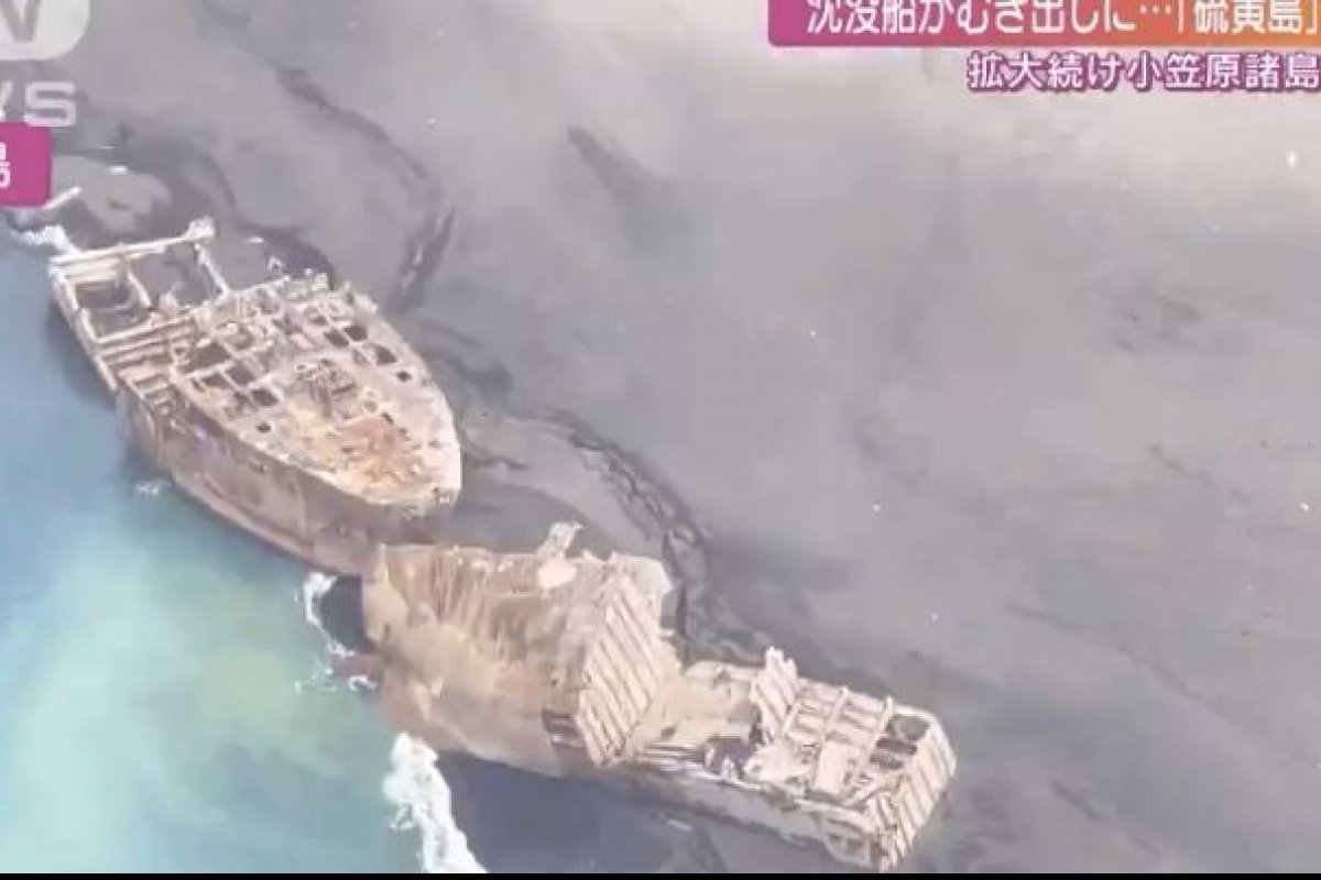 Navios afundados da 2ª Guerra Mundial aparecem das profundezas do oceano após erupção de vulcões