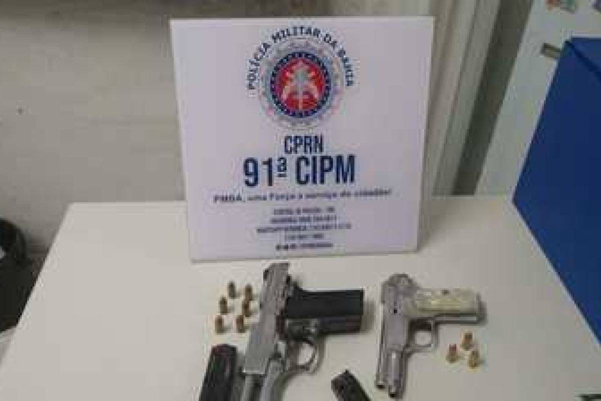 Polícia apreende três armas de fogo municípios de Mairi e Várzea da Roça