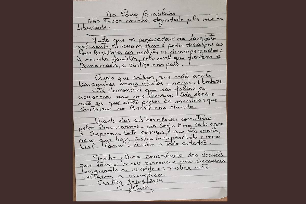 A carta e o drama 