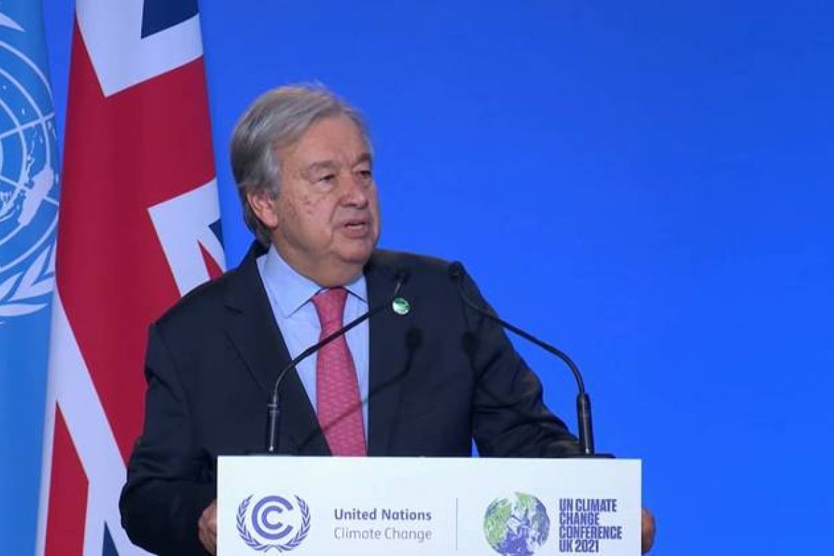 'Falhar não é uma opção', diz secretário-geral da ONU na COP26