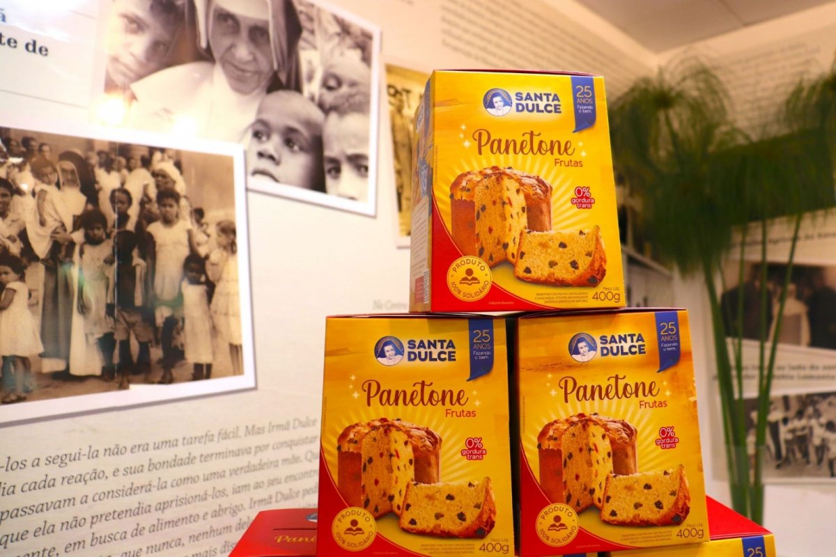 Panetone Santa Dulce celebra 25 anos com novo símbolo e meta de produção 20% maior para este Natal