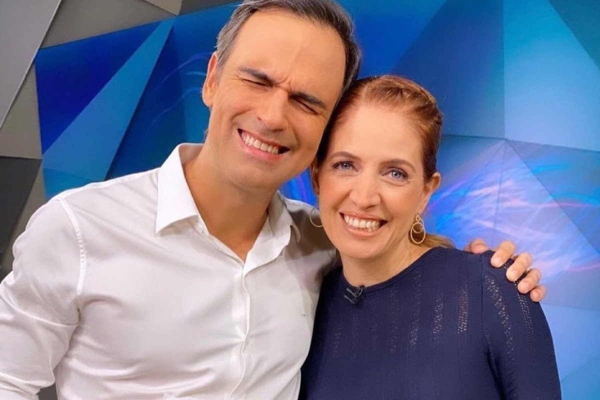 Com os olhos cheios de lágrimas, Tadeu Schmidt dá adeus ao Fantástico