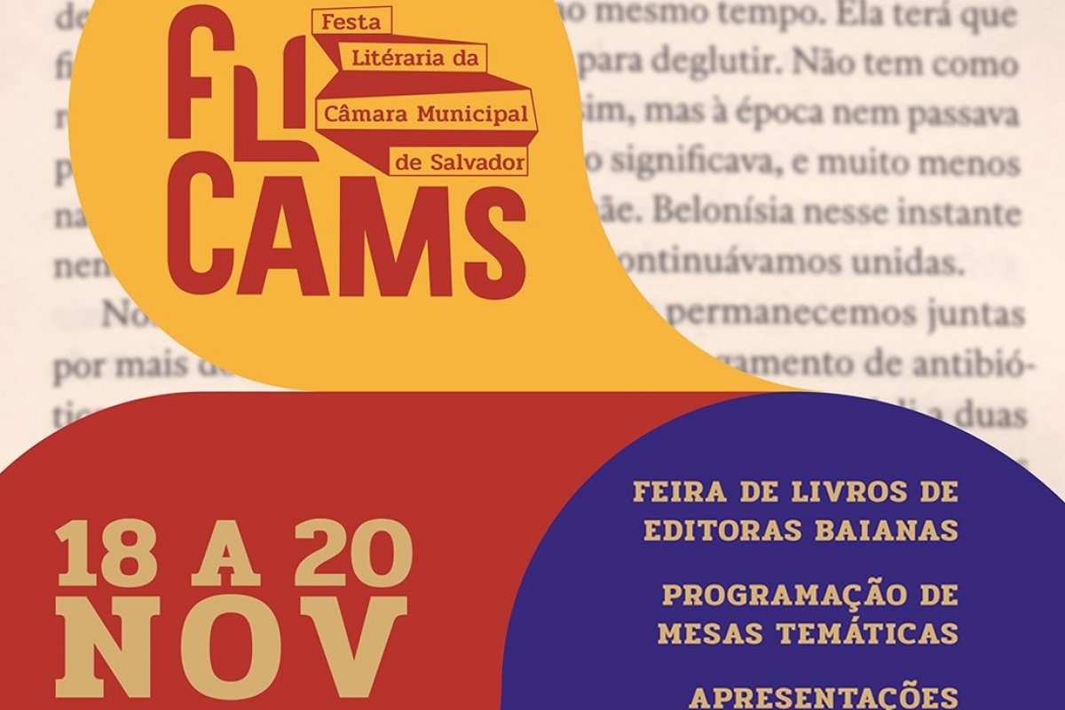 Centro de Cultura da Câmara Municipal de Salvador promove a FLICAMS, festa literária integrante da Flipelô