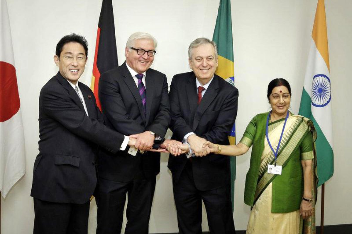 Membros do G4 reafirmam apoio à Conselho de Segurança da ONU