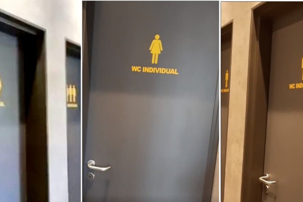 Prefeitura de Bauru notifica rede de fast food para mudar placa ‘multigênero’ de banheiro