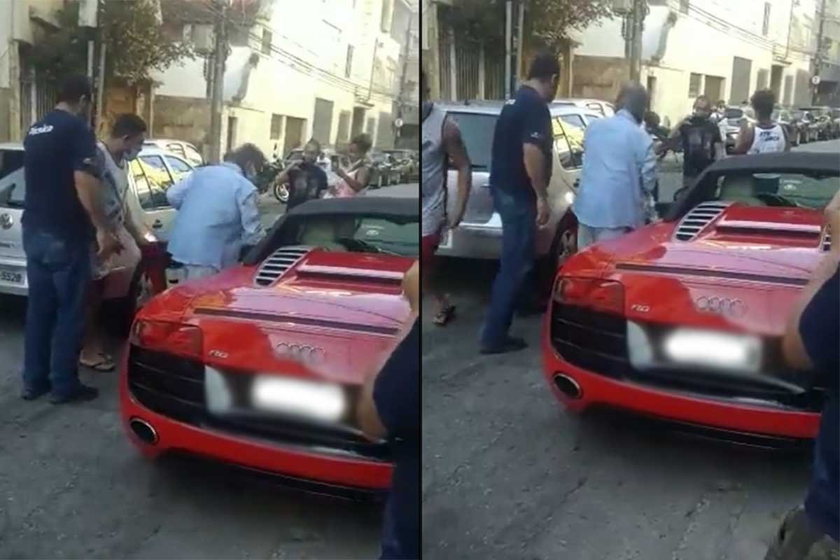 Vídeo: sem gasolina, carro de Roberto Carlos para de funcionar na Urca, Zona Sul do Rio