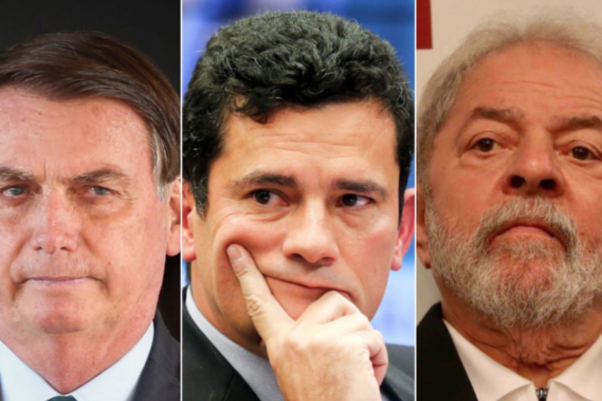 Pesquisa interna de Moro aponta Lula e Bolsonaro liderando disputa