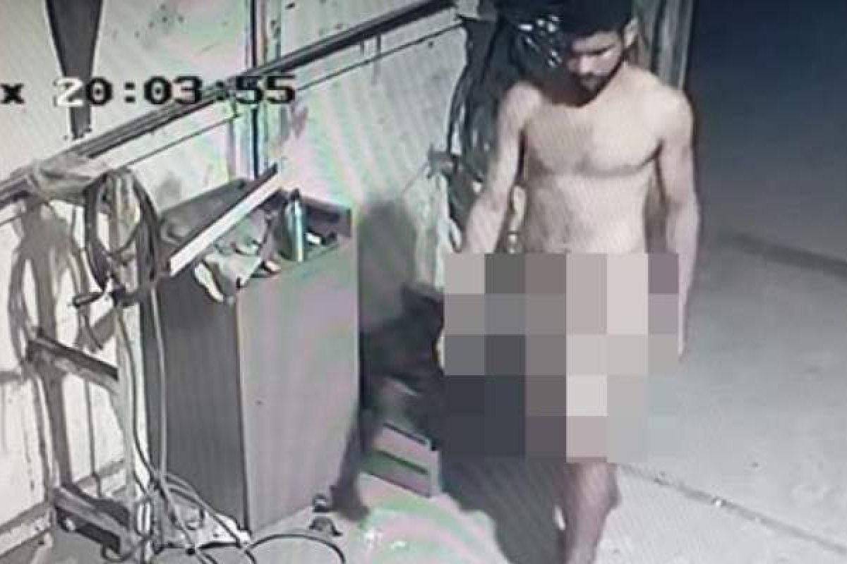 Sem roupa, homem é suspeito de assaltar estabelecimento comercial na Bahia