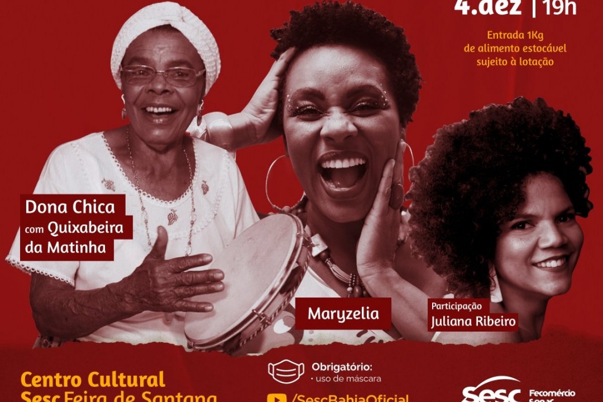 Dia do Samba recebe homenagem do Sesc Bahia com show presencial e online 