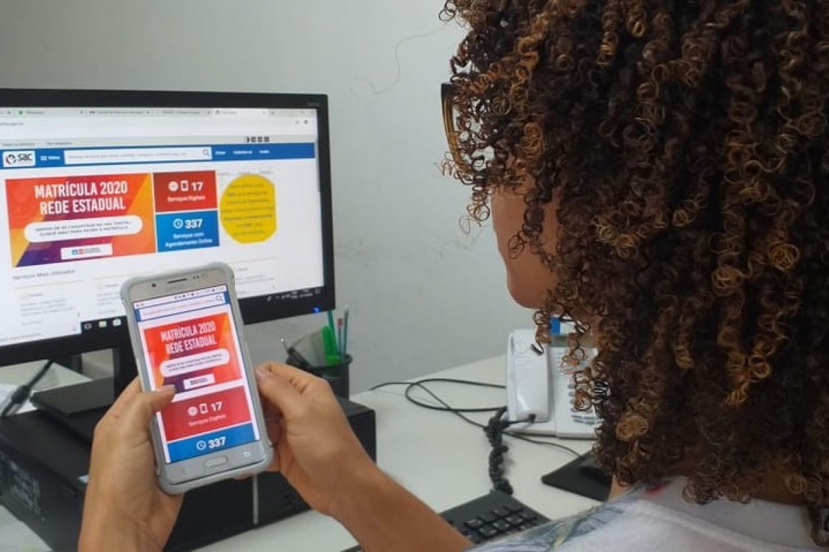 Renovação de matrícula para estudantes da rede estadual de ensino começa nesta segunda-feira (6)