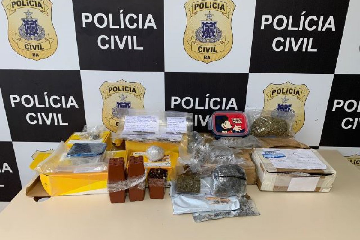 Draco apreende 10 encomendas com drogas nos Correios de Simões Filho