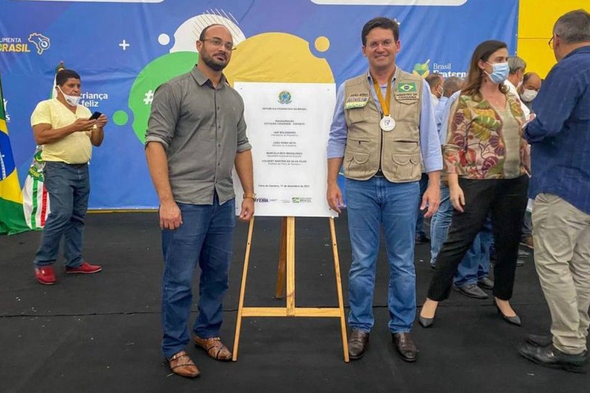 Ministro João Roma e Capitão Alden acompanham entrega da Estação Cidadania