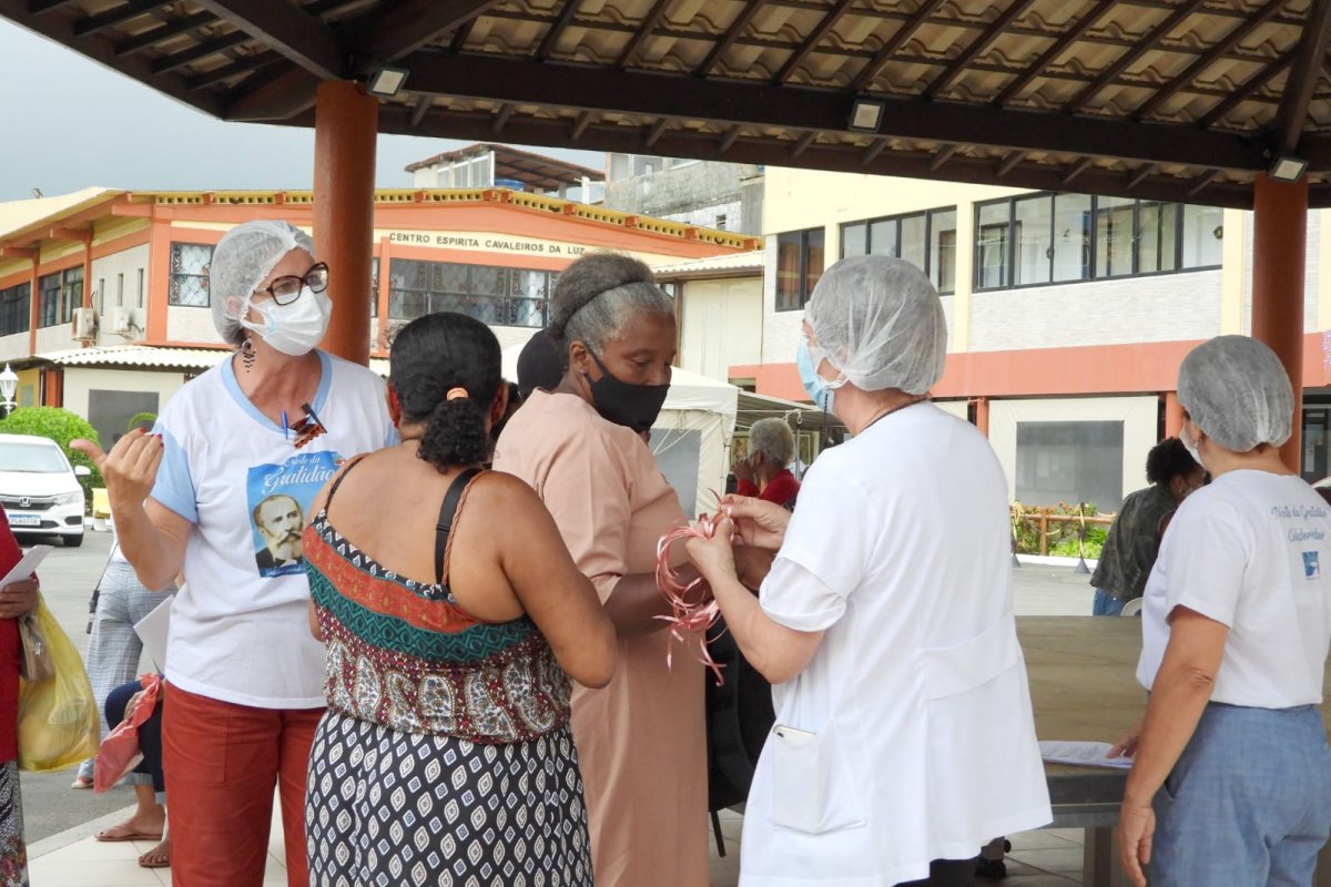 A gratidão uniu os assistidos pela Cidade da Luz na celebração do Natal