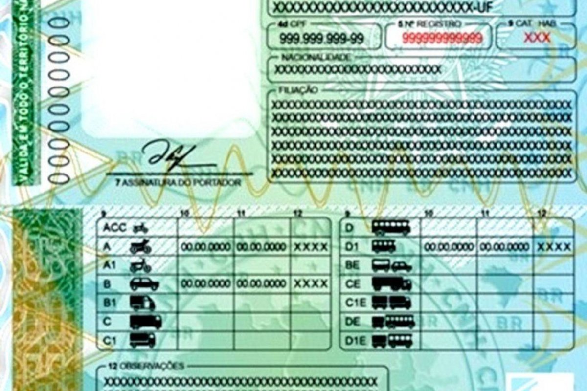 Brasil terá novo modelo de carteira de motorista em 2022